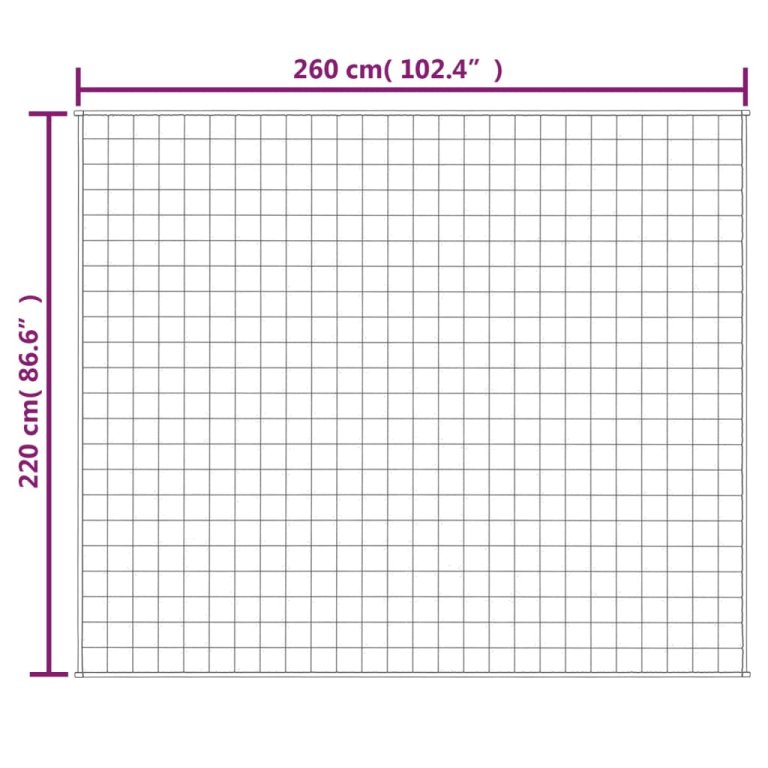 Teška deka siva 220x260 cm 15 kg od tkanine