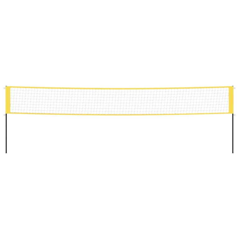 Mreža za badminton žuto-crna 600 x 155 cm od PE tkanine