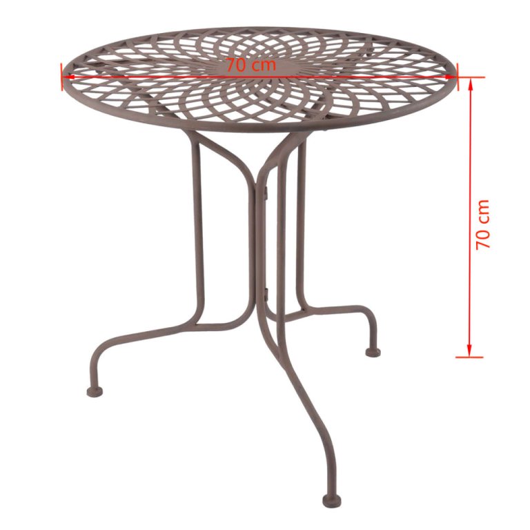 Esschert Design metalni stol u staroengleskom stilu MF007