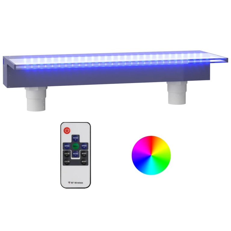 Prelijevajući vodopad s RGB LED svjetlima akrilni 60 cm