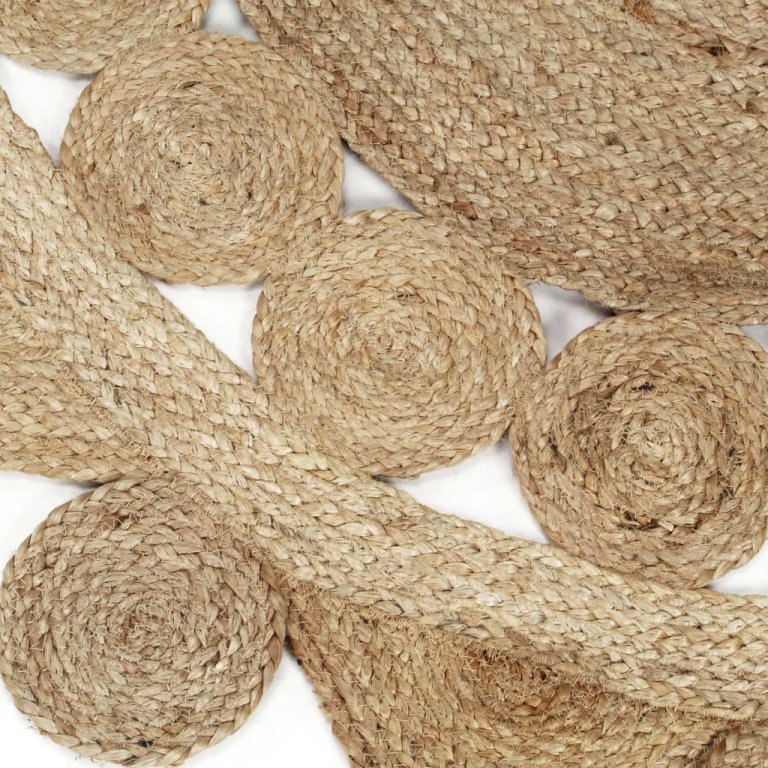 Ručno rađeni pleteni tepih od jute 120 cm