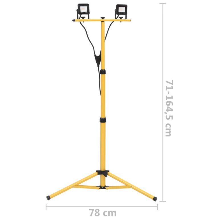 LED reflektor sa stativom 2 x 10 W hladni bijeli