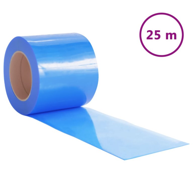 Zavjesa za vrata plava 200 mm x 1,6 mm 25 m PVC