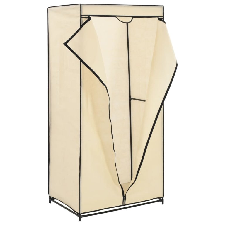 282439  Wardrobe Cream 75x50x160 cm