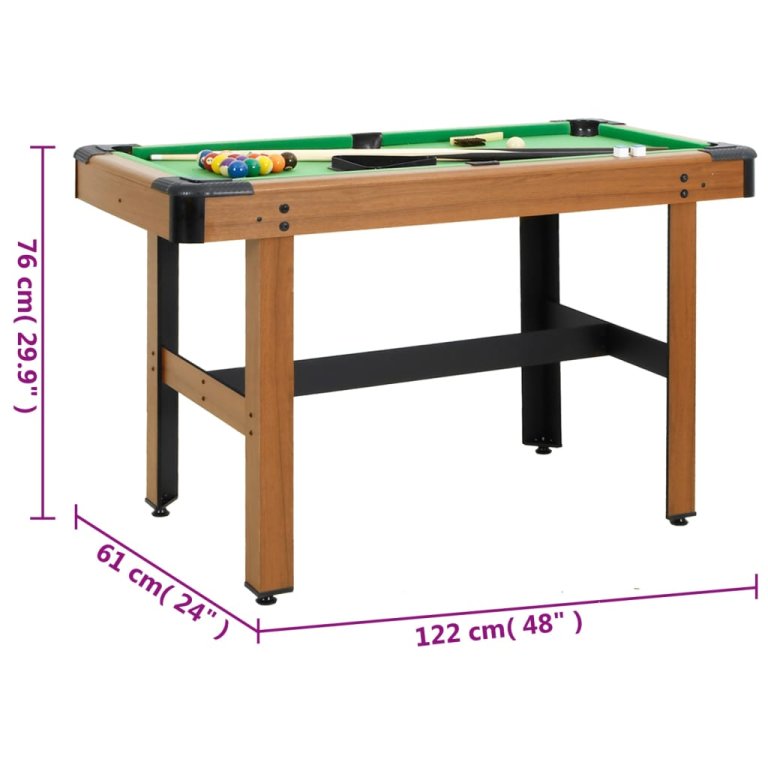 Biljarski stol 122 x 61 x 76 cm smeđi