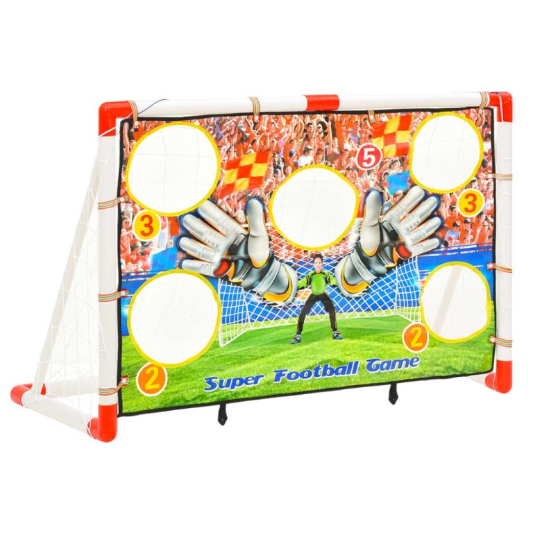 Set dječjeg nogometnog gola sa zidom za gol 120 x 51 x 77,5 cm