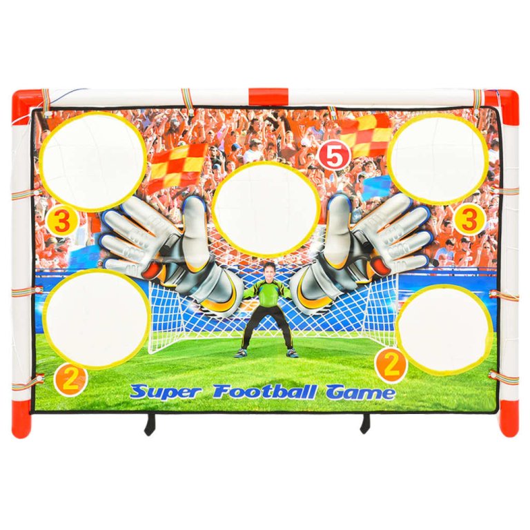 Set dječjeg nogometnog gola sa zidom za gol 120 x 51 x 77,5 cm