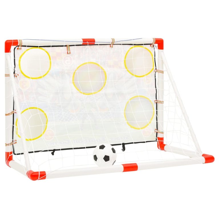 Set dječjeg nogometnog gola sa zidom za gol 120 x 51 x 77,5 cm