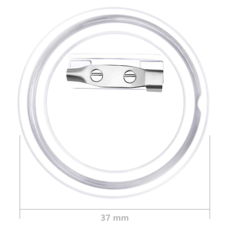 Set gumba za značke sa sigurnosnim iglama 100 kom akrilni 37 mm