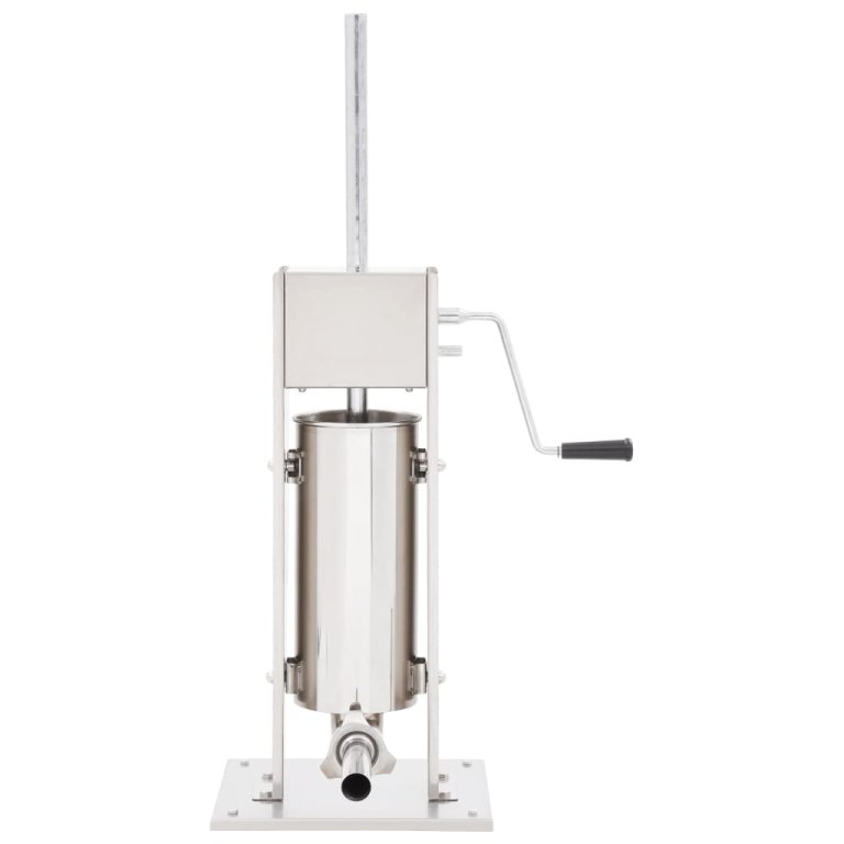 Ručna punilica za kobasice srebrna 5 L od nehrđajućeg čelika