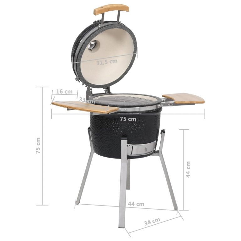 Kamado keramički uređaj za grill i dimljenje 76 cm