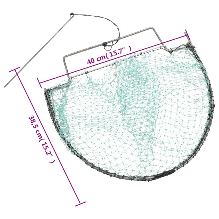 Zamka za ptice zelena 40 cm čelična