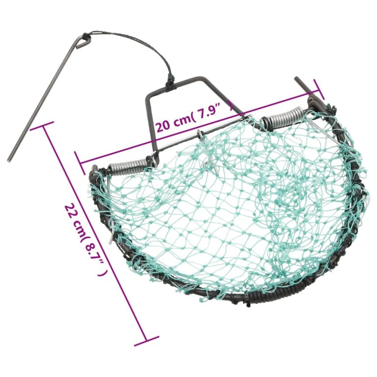 Zamka za ptice zelena 20 cm čelična