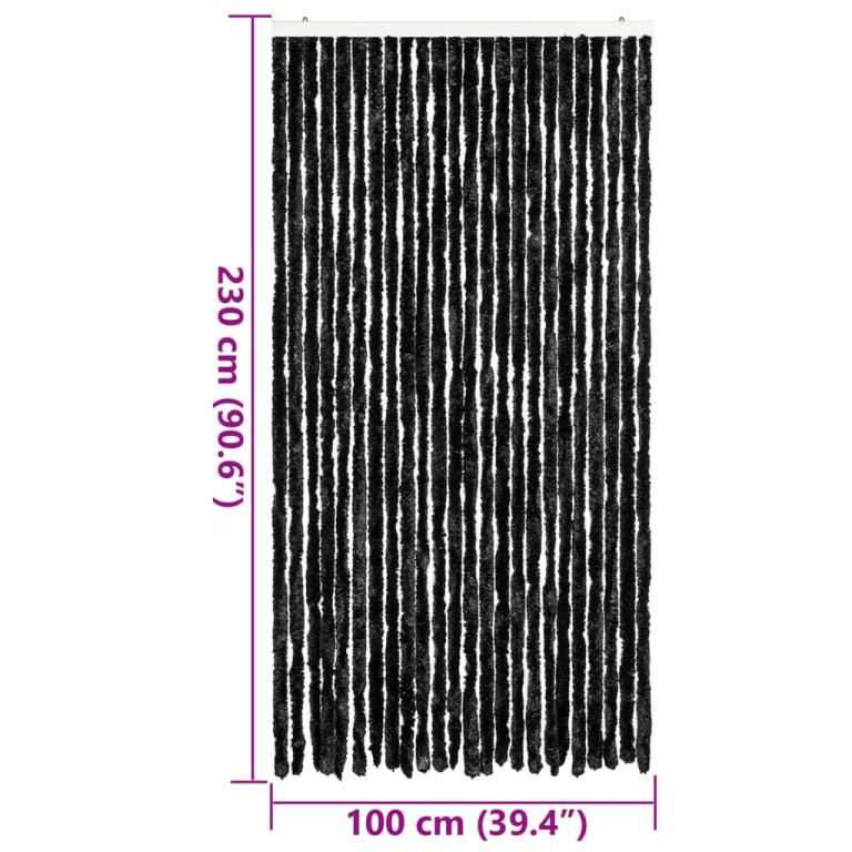 Zastor protiv muha antracit 100 x 230 cm od šenila