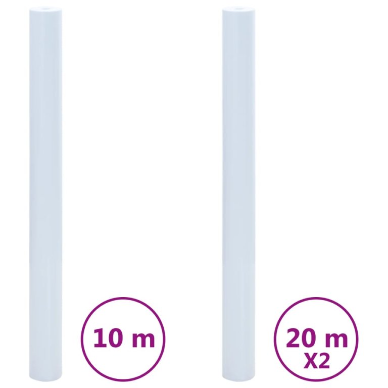 Prozorske folije statične 3 kom matirane prozirne bijele PVC