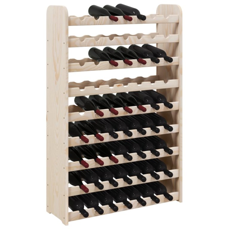 Stalak za vino 72,5 x 25 x 111,5 cm od masivne borovine