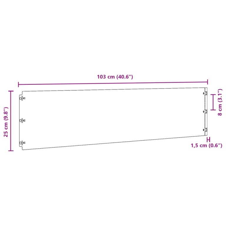 Rubnjaci za travnjak 10 kom fleksibilni 25x103 cm čelik COR-TEN