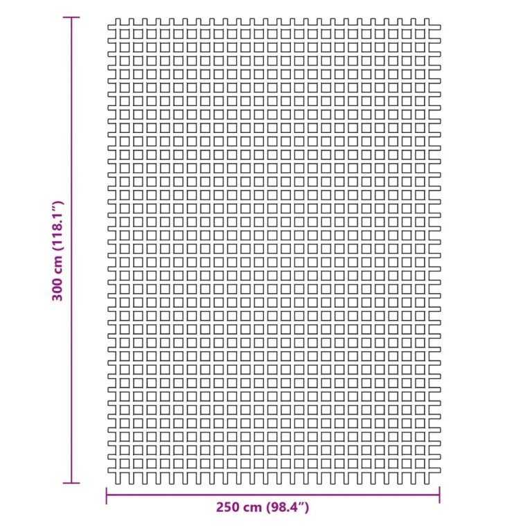 Podna prostirka za kampiranje antracit 3 x 2,5 m