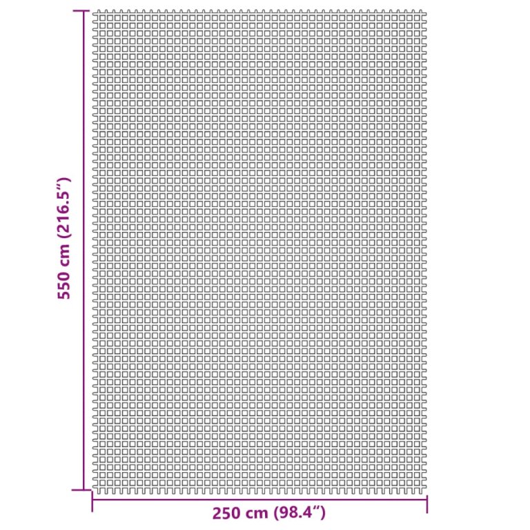 Podna prostirka za kampiranje krem 5,5 x 2,5 m