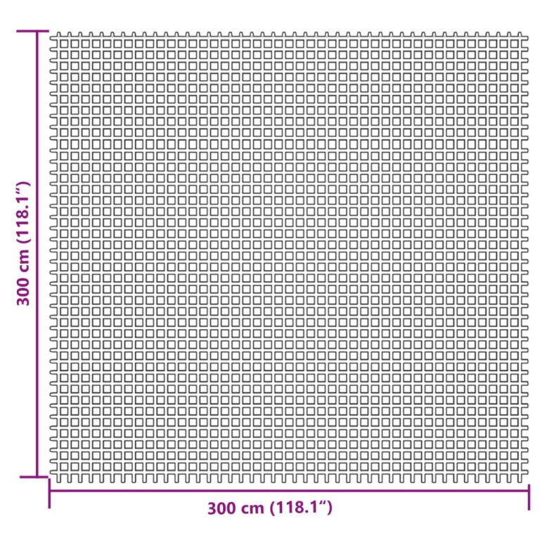 Podna prostirka za kampiranje svjetlosiva 3 x 3 m