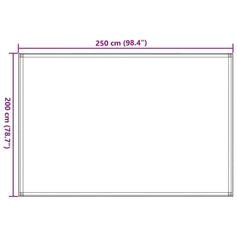 Tepih za šator bež 250 x 200 cm HDPE