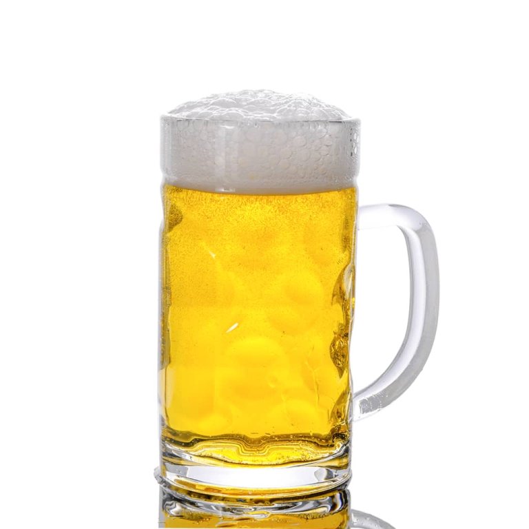 Krigle za pivo s ručkom 6 kom 500 ml staklene