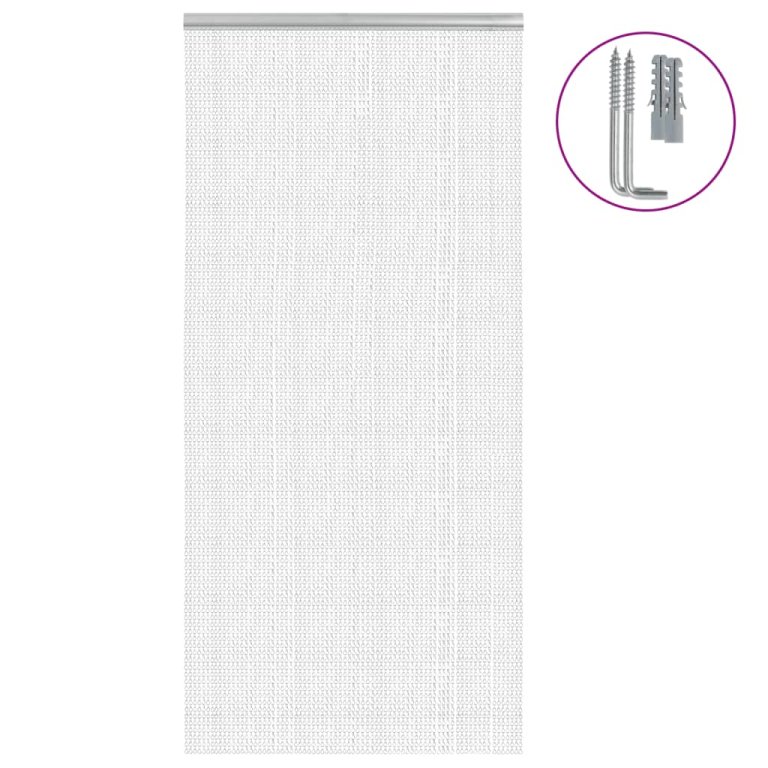 Lančani zastor za zaštitu od muha 100 x 212 cm aluminijski