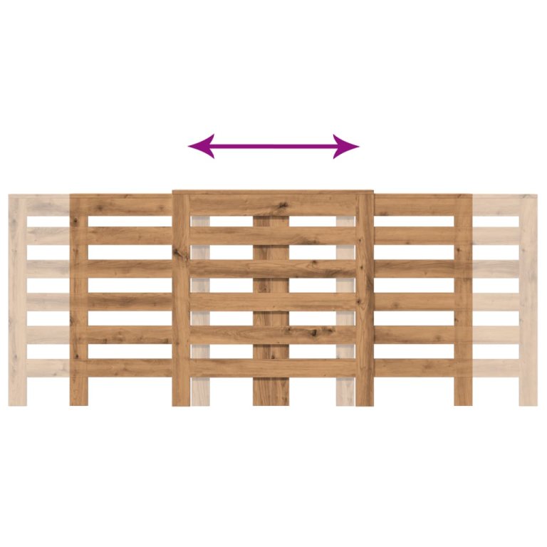 Pokrov za radijator boja artisian hrast 205x21,5x83,5 cm drveni