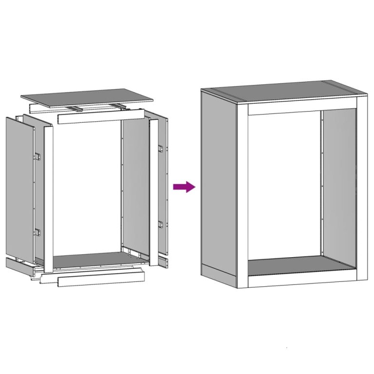 Stalak za drva za ogrjev crni 60 x 40 x 80 cm čelični